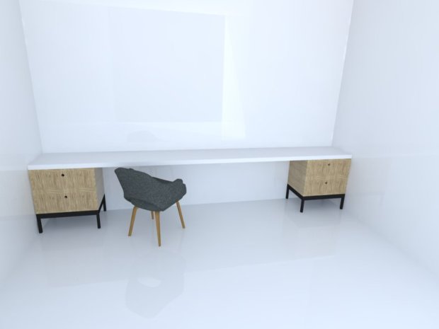 Modular desk single